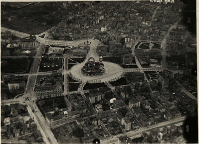 central Sofia from the air, Sofia, 1927