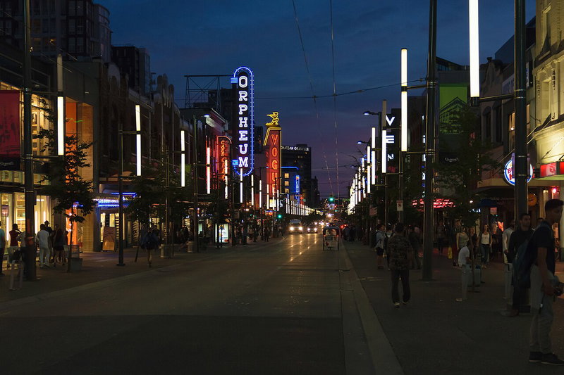 Vancouver Library Burrard Street in 2015 — Granville Street 02