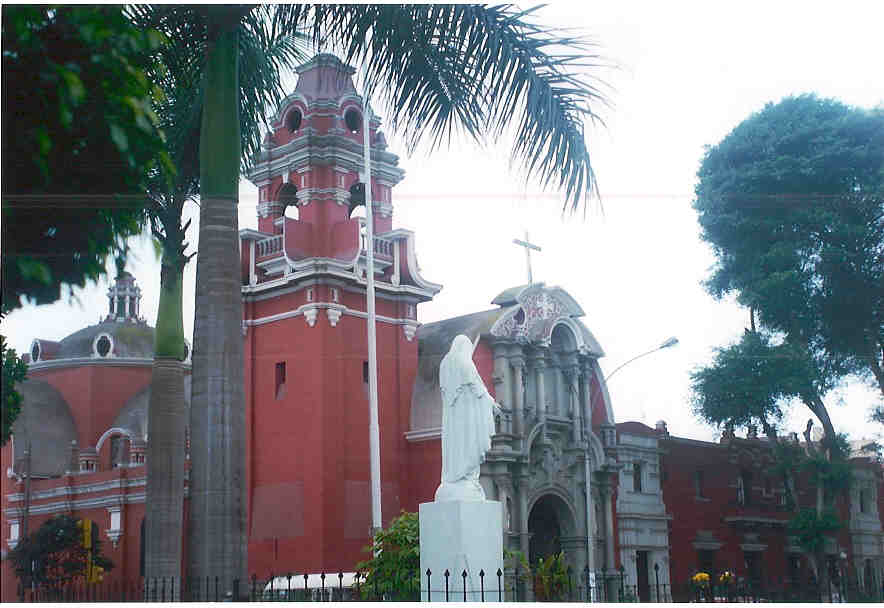 Vista de la iglesia de Barranco, Lima, Peru, 2007