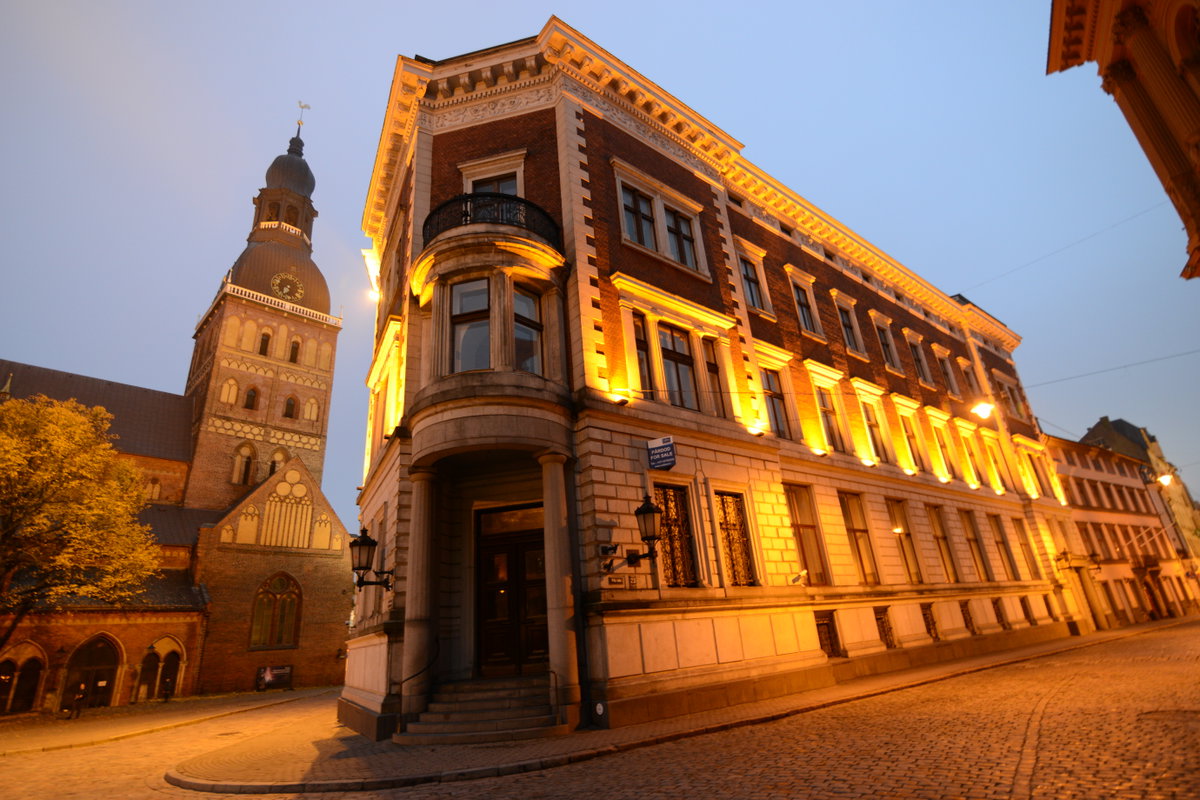 Buildings around Cathedral Square, Riga, Latvia, 2014