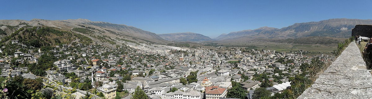 Gjirokaster, panorama, Gjirokastër, Albania, 2010