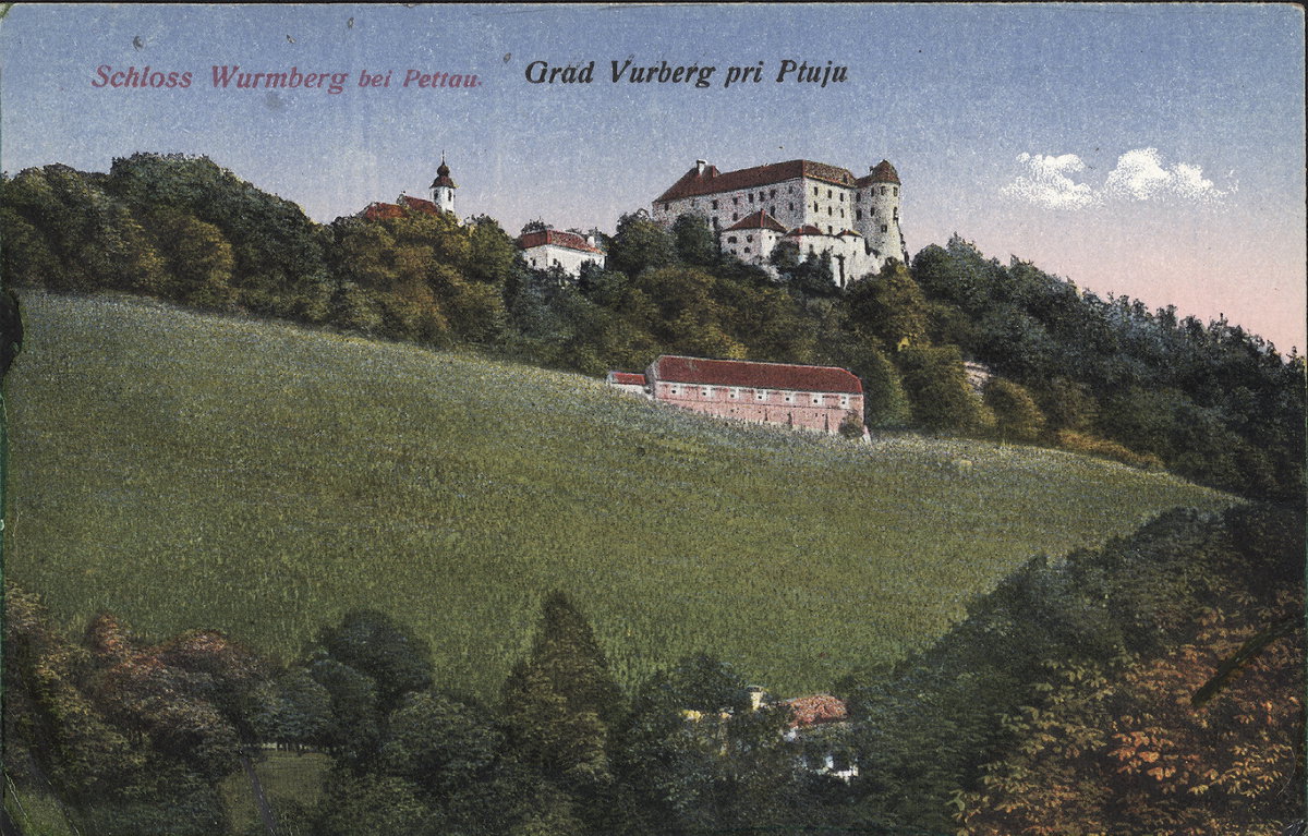 EU: Schloss Wurmberg bei Pettau; Grad Vurberg pri Ptuju (1918), Vurberg, Slovenia, 1918