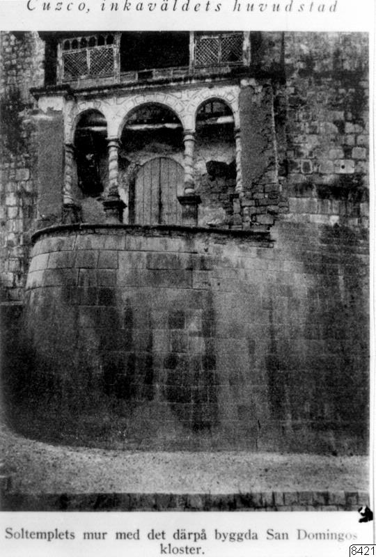 EU: sun temple and monastery, Cusco, Cusco, Peru, 1930