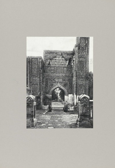 EU: Ingang naar Moskee te Samarkand, Samarkand, 1900