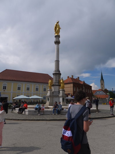 Fountain Madonna and Angels, Zagreb, 2016