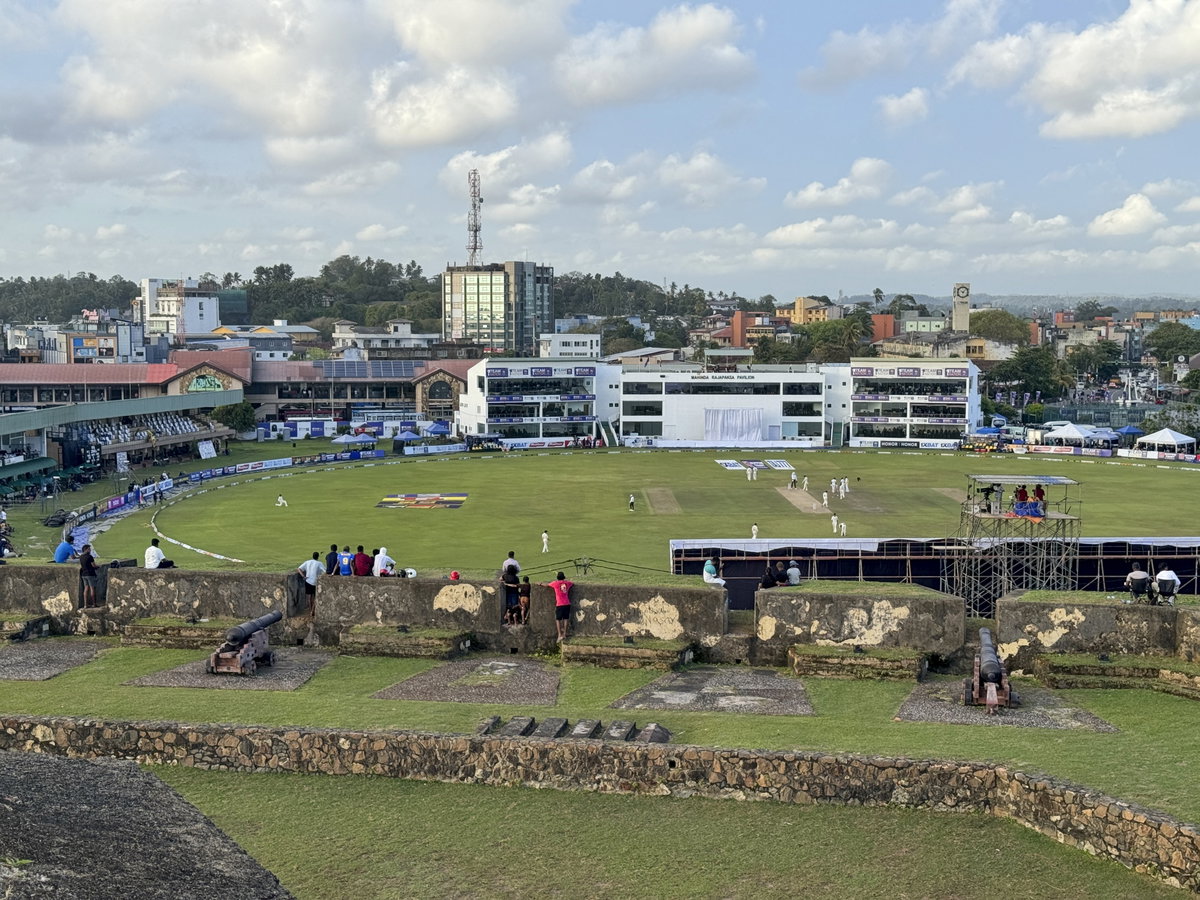 Watching Sri Lanka vs New Zealand play cricket from Galle Fort, Galle, Sri Lanka, 2024