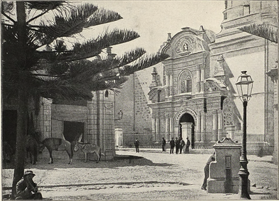 Middendorf - Jesuitenkirche in Arequipa. (S. 248), Arequipa, 1894