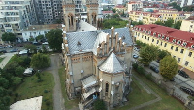 Georgian Orthodox (former Catholic) Cathedral of the Mother of God Bebop Drone 2015-08-26T175407+0000, Batumi, 2015