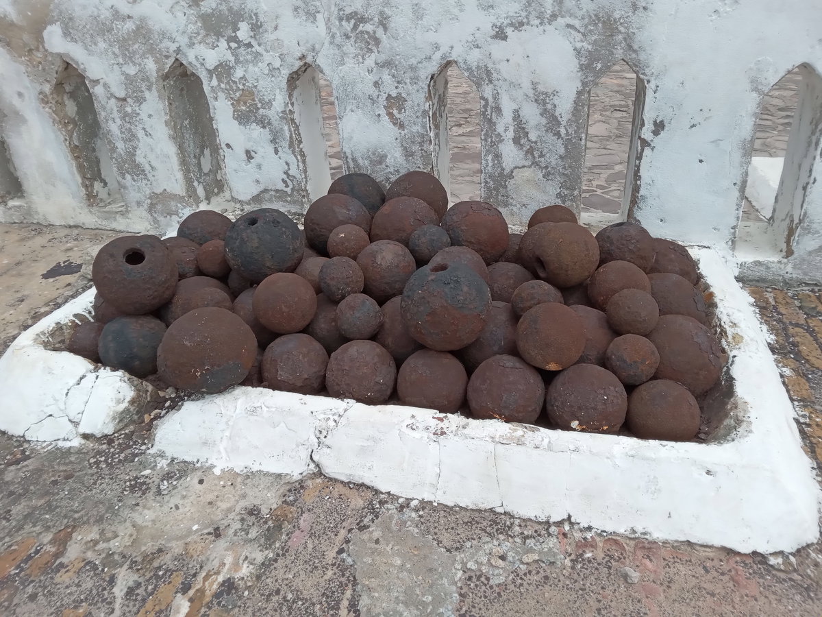 Cannonball at Cape Coast Castle, Cape Coast, Ghana, 2023