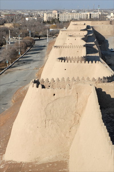 La muraille ouest de Khiva (Ouzbékistan), Khiva, 2011