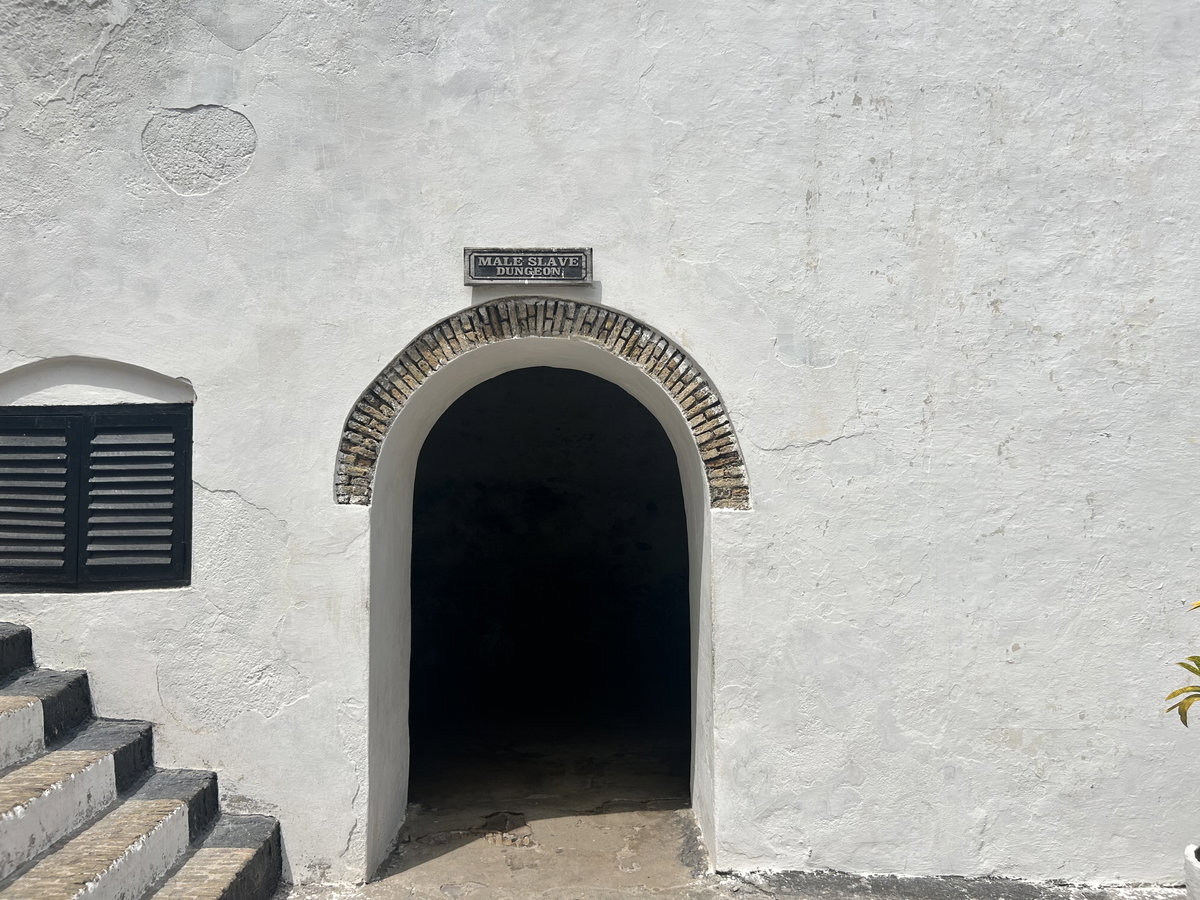 Entrance of the Male dungeon at Elmina, Elmina, Ghana, 2025