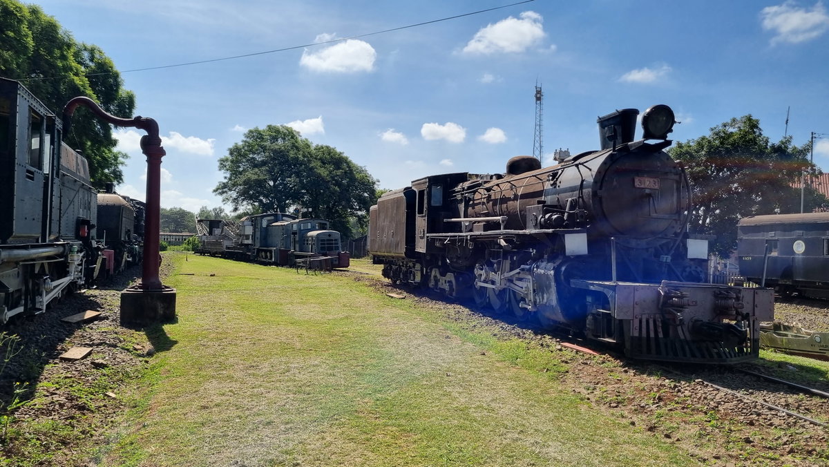 Nairobi Railway Museum locomotives, Nairobi, Kenya, 2024