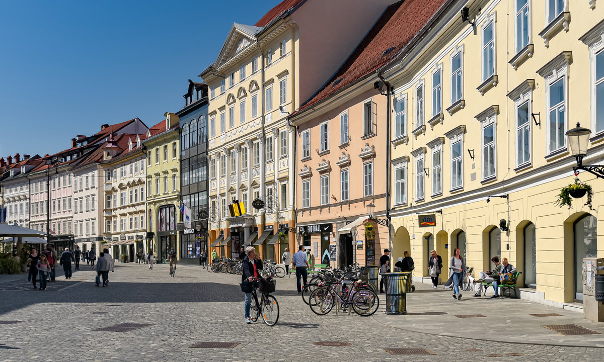 Ljubljana Mestni trg, Ljubljana, Slovenia, 2017