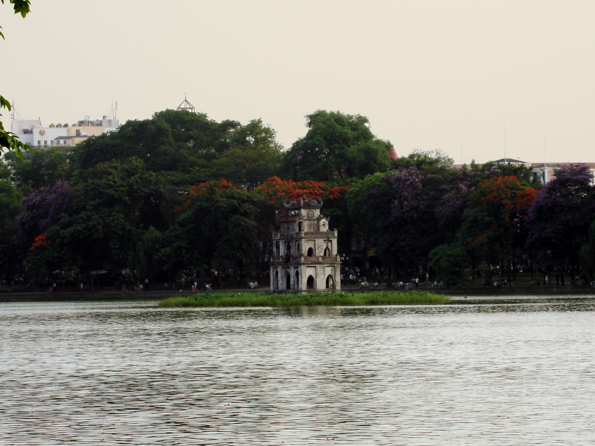 Lascar Tortoise Tower (Thap Rua) - Hoan Kiem Lake, Hanoi, Vietnam, 2010