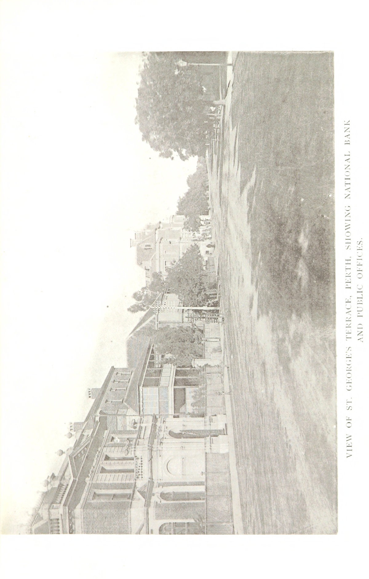 EU: St Georges Terrace from "Western Australia in By Francis Hart. [With maps and plates.]". (1892), Perth, Australia, 1892