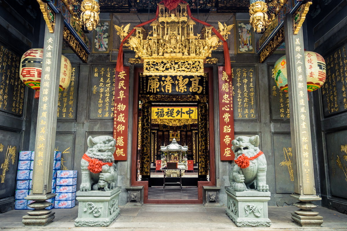 The Entrance to Nghia An Hoi Quan Pagoda, Ho Chi Minh City, Vietnam, 2017