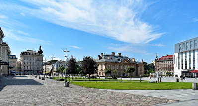 Jan Nowak-Jezioranski square, view from N, Kraków, Poland, Kraków, 2021