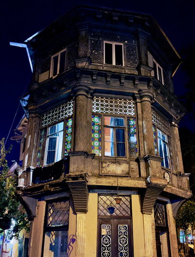 Old wooden architecture in Giorgi Mazniashvili Street, Tbilisi, Tbilisi, 2022