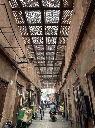 Paths of the ancient city of Marrakesh, Marrakech, 2023
