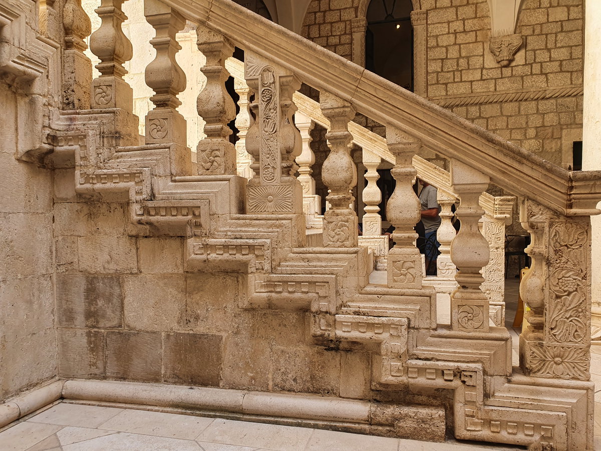 Dubrovnik Knežev dvor Stairs, Dubrovnik, Croatia, 2025