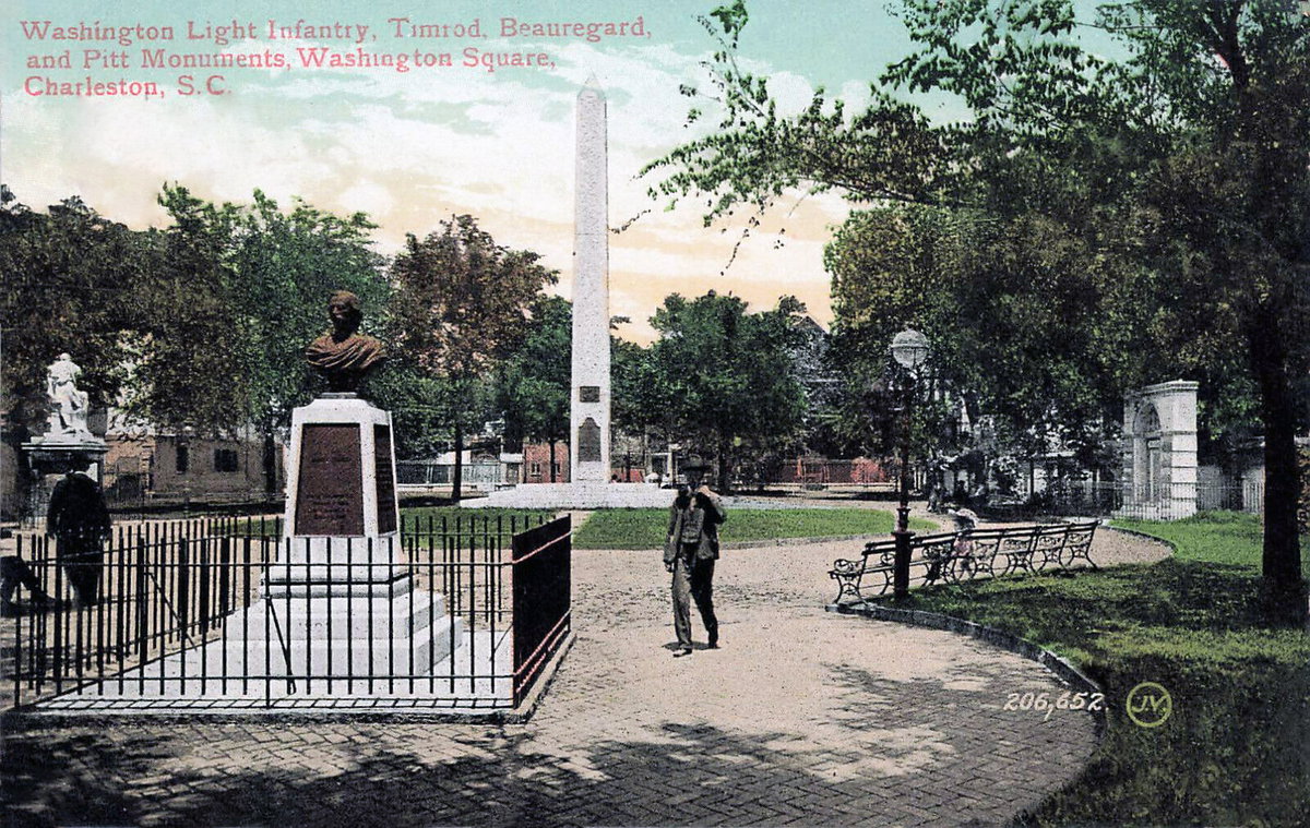 Charleston - Washington Square, Charleston, South Carolina, USA, 1910