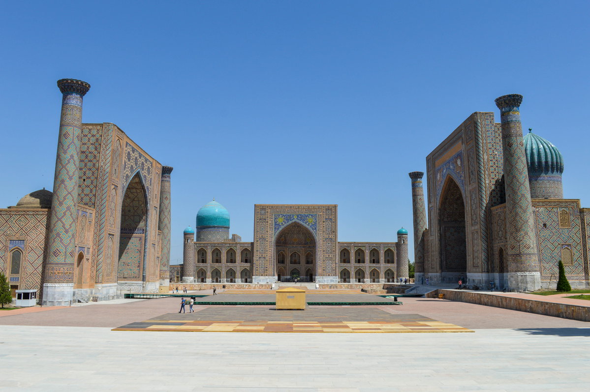 The Registan Ensemble, Samarkand, Uzbekistan, 2015