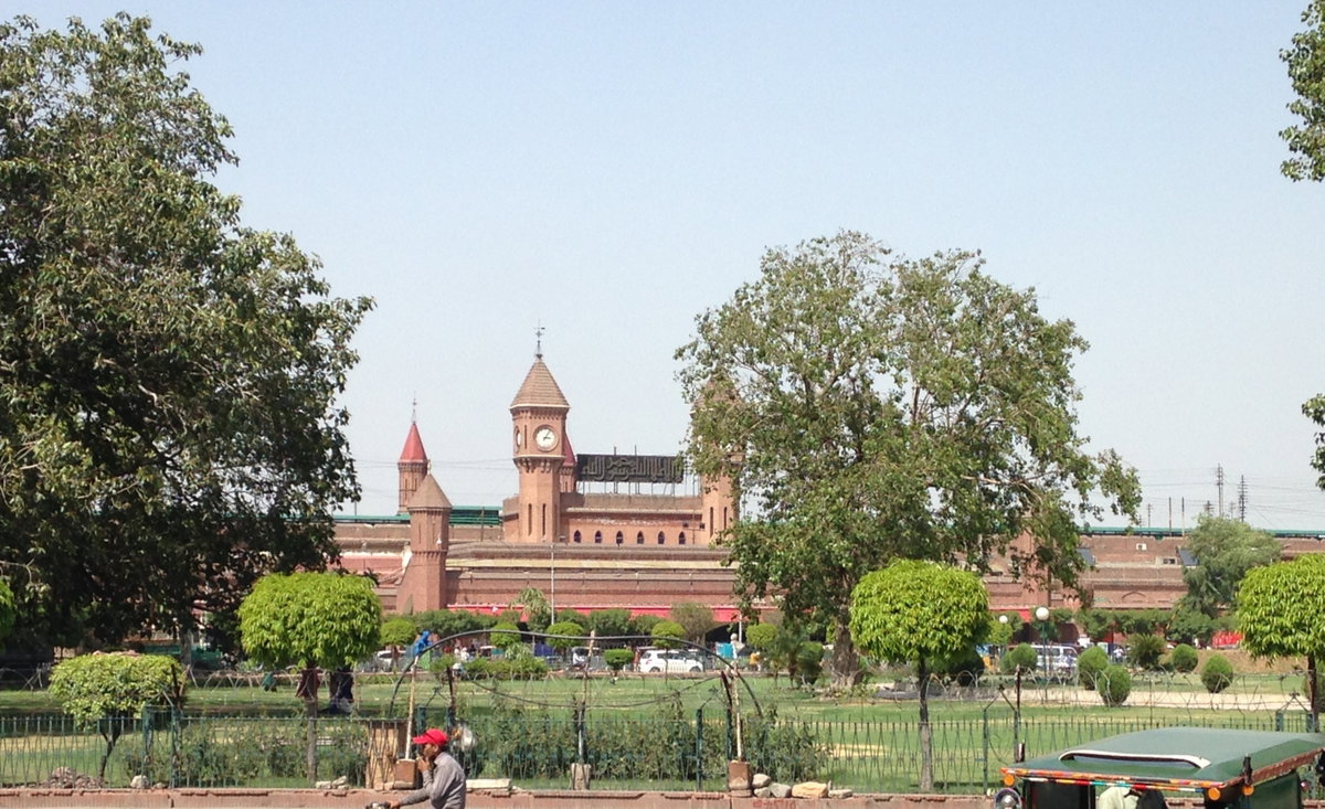 Front View of Lahore Railway Station, Lahore, Pakistan, 2019