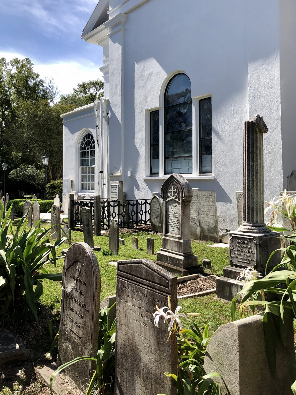 Graveyard, St. Michael's Episcopal Church, French Quarter, Charleston, SC, Charleston, South Carolina, USA, 2019