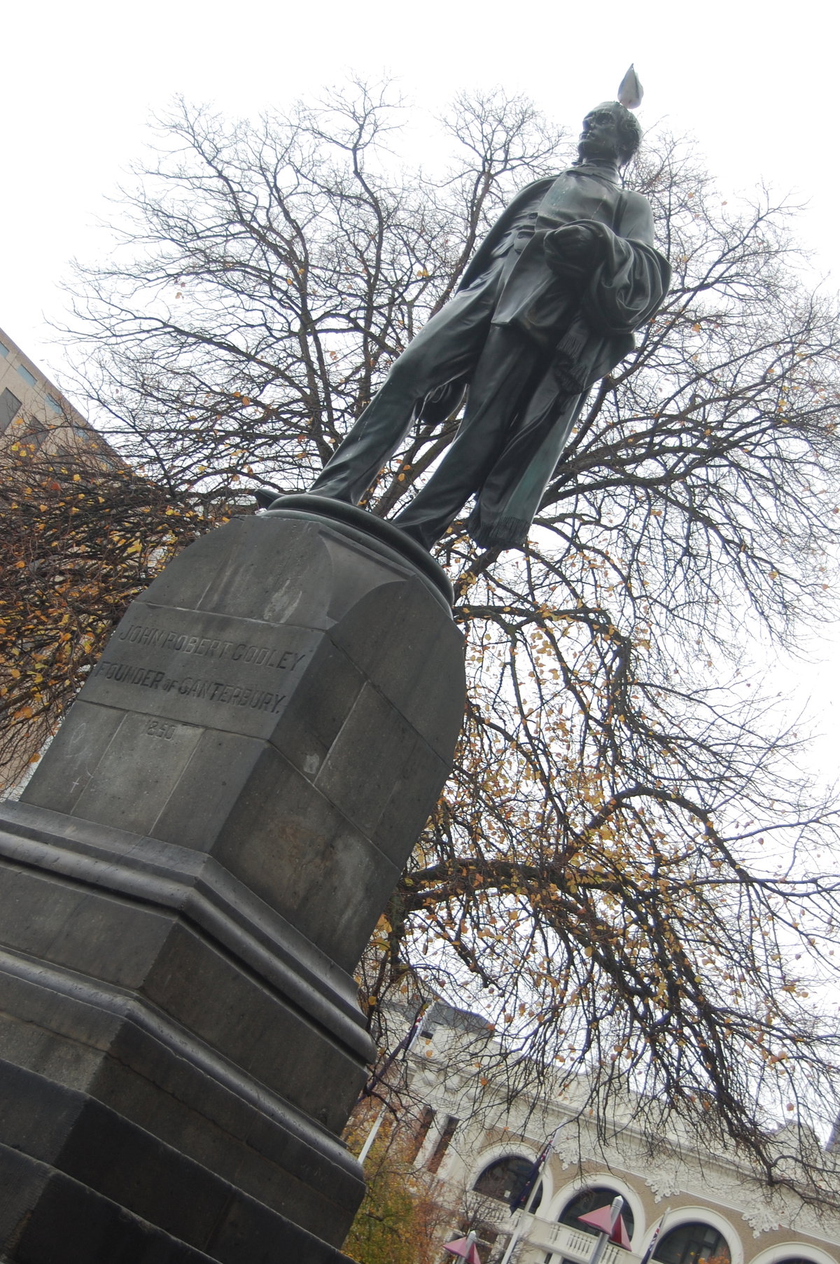 Statue of John Robert Godley in Christchurch, Christchurch, New Zealand, 2010