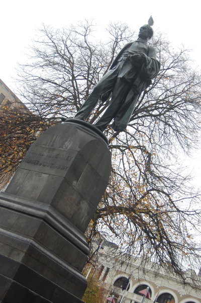 Statue of John Robert Godley in Christchurch, Christchurch, 2010