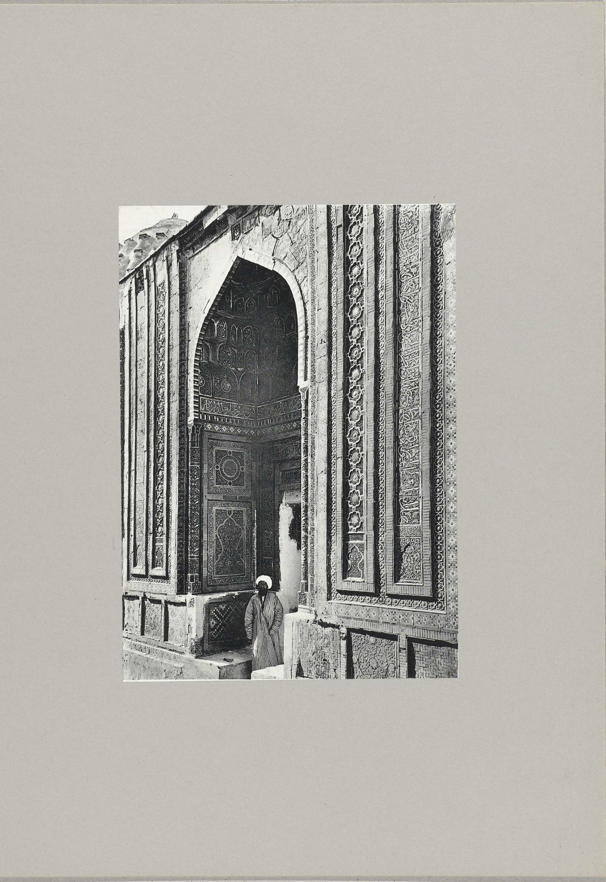 EU: Ingang van moskee te Samarkand (1900), Samarkand, Uzbekistan, 1900