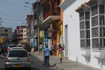 Street life in Cartagena, Cartagena, 2014