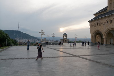 Sameba Cathedral, Courtyard, Tbilisi, Georgia, Tbilisi, 2014
