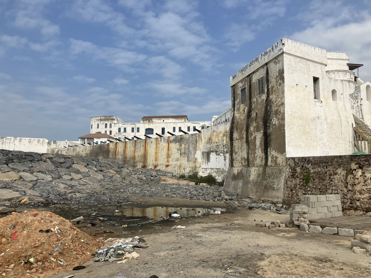 Cape Coast castle from outside, Cape Coast, Ghana, 2025