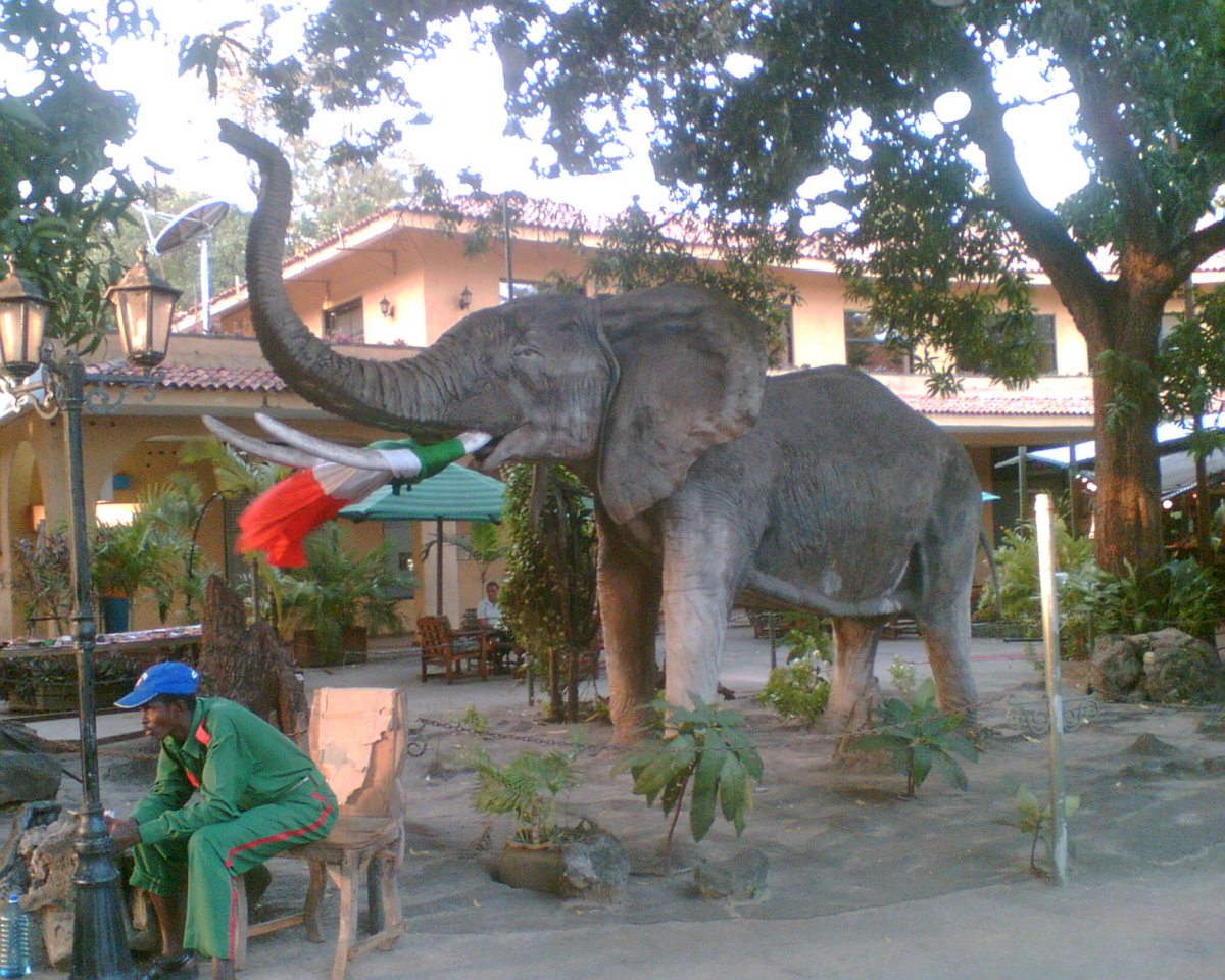 Piazza dell'elefante a Malindi, Malindi, Kenya, 2008