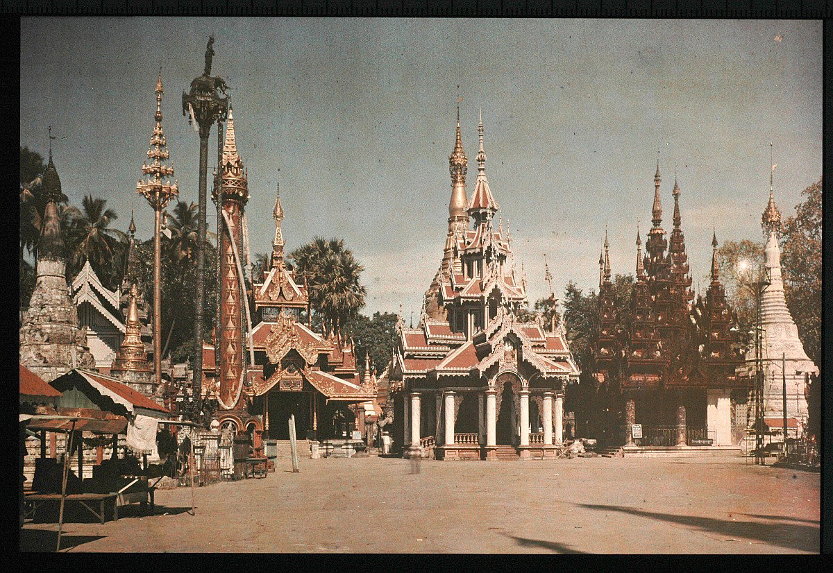 EU: Rangun/ Birma: Shwedagon-Pagode, Goldene Pagode (1913), Yangon (Rangoon), Myanmar, 1913