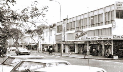 (El Comercio ) Vista de la Avenida Larco en Miraflores, Lima, 1973