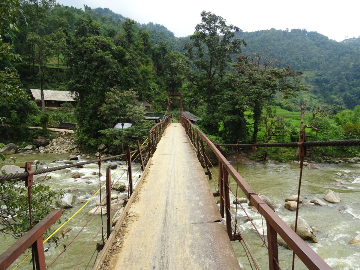 Bridge over the Muong Hoa River, Sa Pa, Vietnam, 2018