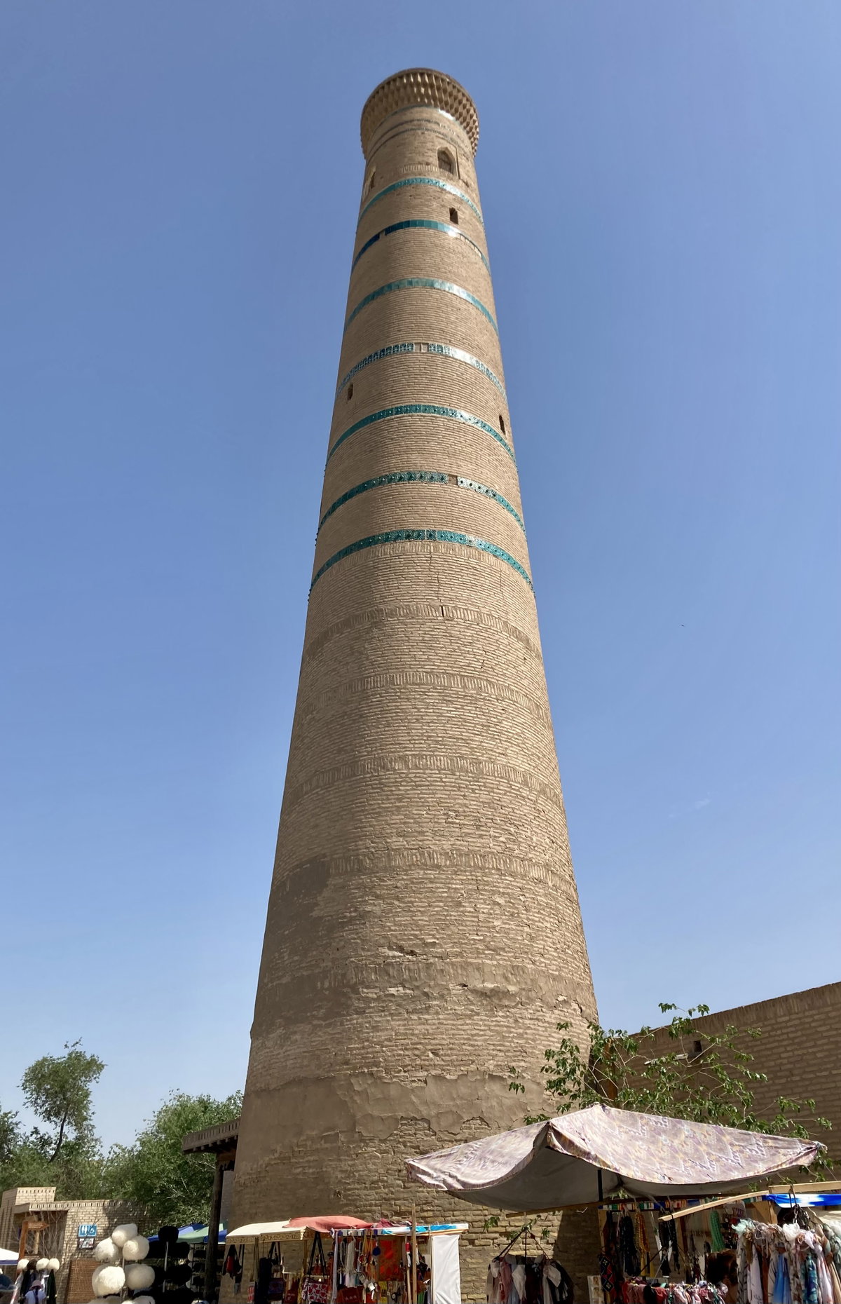Minaret of Djouma mosque, Khiva, Uzbekistan, 2022