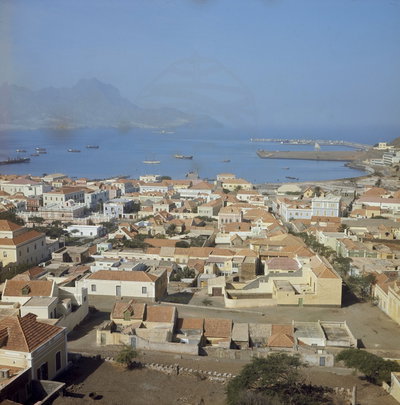 EU: São Vicente: Mindelo [vista da cidade] (1968), Mindelo, 1968
