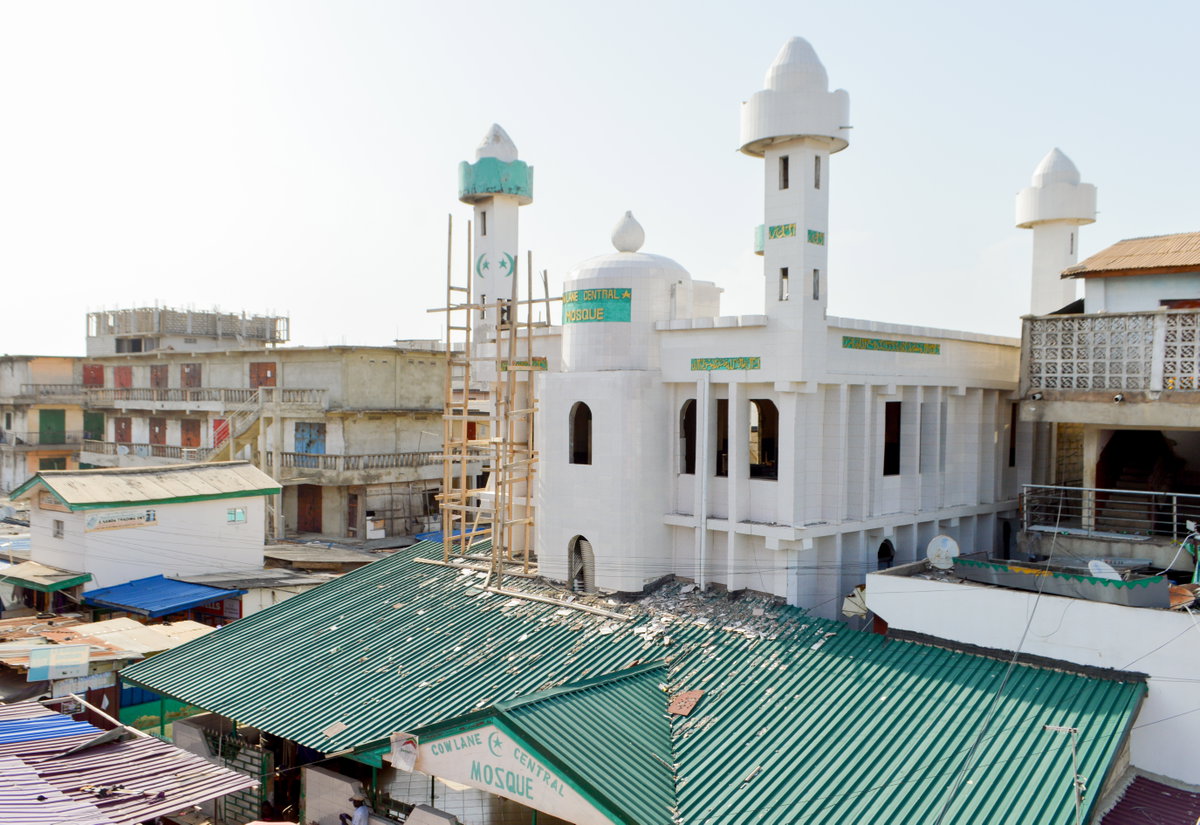 Cow Lane Central Mosque, Accra, Ghana, 2019