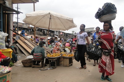 Street Scene in Kejetia Market - Kumasi - Ghana, Kumasi, 2010
