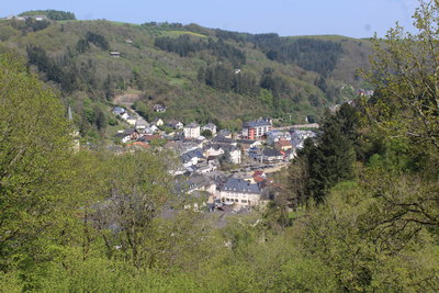 Vianden, Blick auf den Ort, Vianden — photos through time