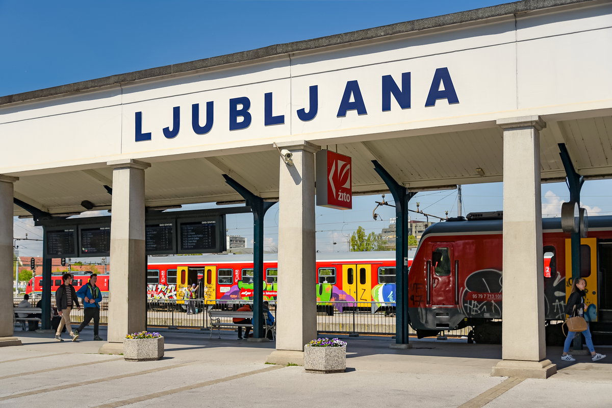 Ljubljana railway station, Ljubljana, Slovenia, 2017