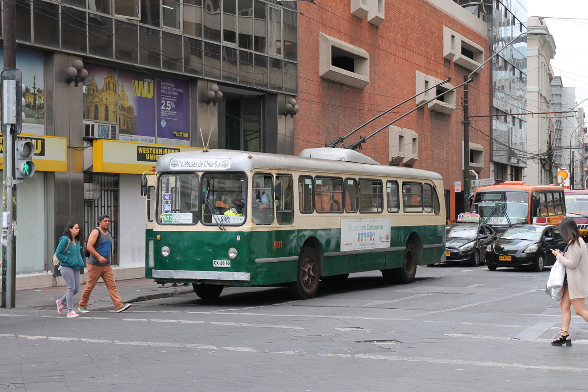 Valparaíso 9446 Trolleybus, Valparaíso, Chile, 2019