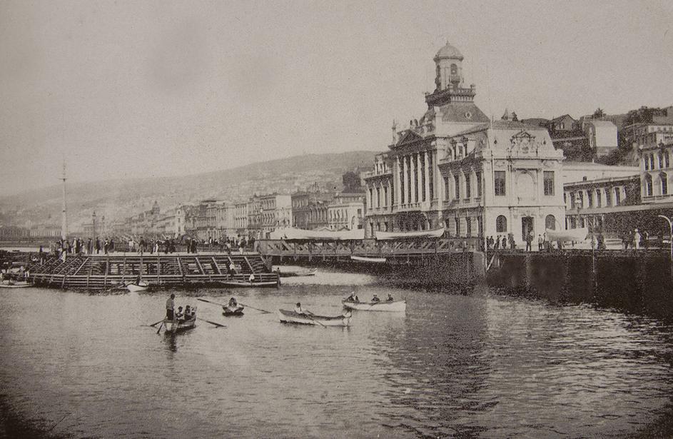 Muelle de Pasajeros, 1888 - Félix Leblanc, Valparaíso, Chile, 1888
