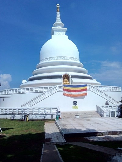 Japanese Peace Pagoda Rumassala, Galle, 2019