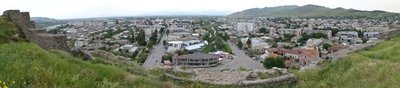 Panorama over Gori from Hilltop Castle - Gori - Georgia, Gori, 2015