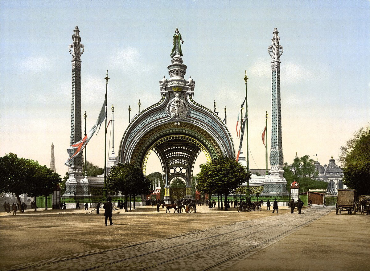 Paris street scene, Paris, France, 1900