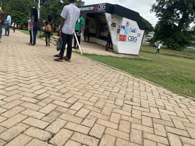 Peace Junction Bus stop, KNUST, Kumasi, 2023
